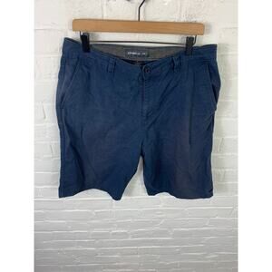 O'Neill Men's Mid-Rise Denim Shorts Stretch Cotton Casual Solid Blue Size 34